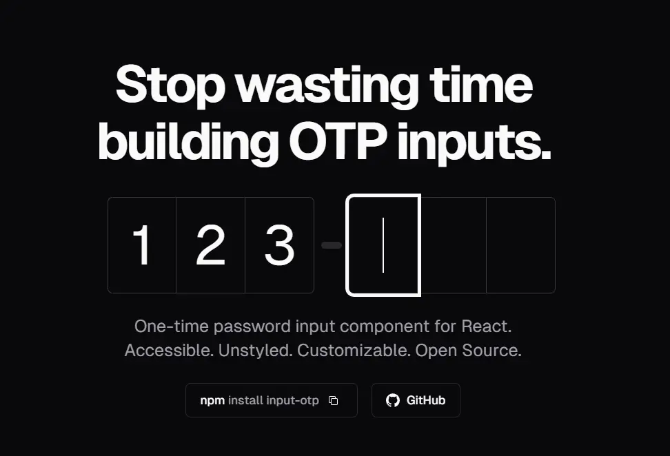 OTP Input for React